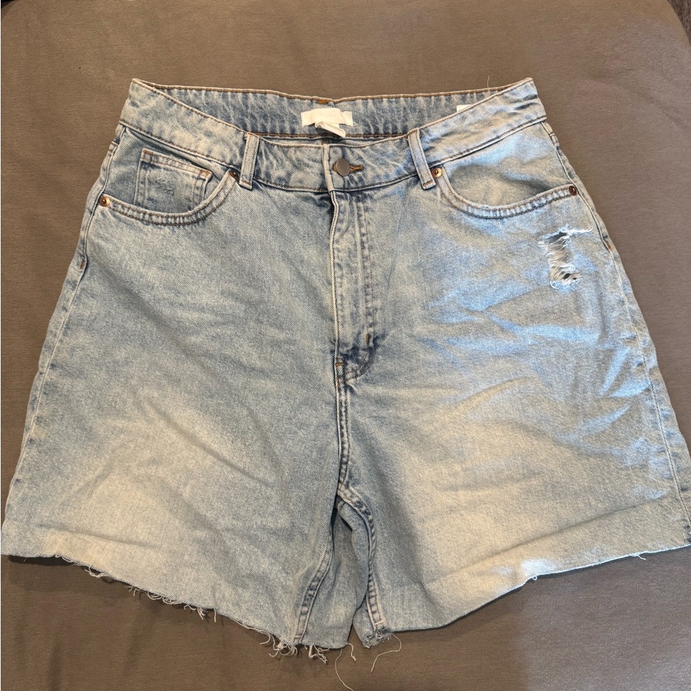 High-waisted Denim Jorts